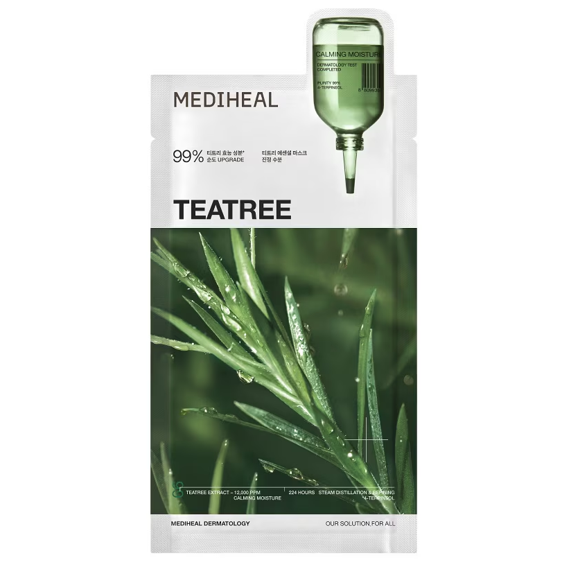 Mediheal - Teatree Essential Mask Calming Moisture 24ml. (Pack of 4)