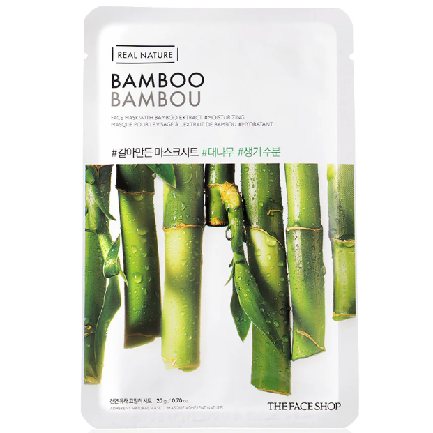 The Face Shop - Real Nature Bamboo Face Mask 20g. (Pack of 6)