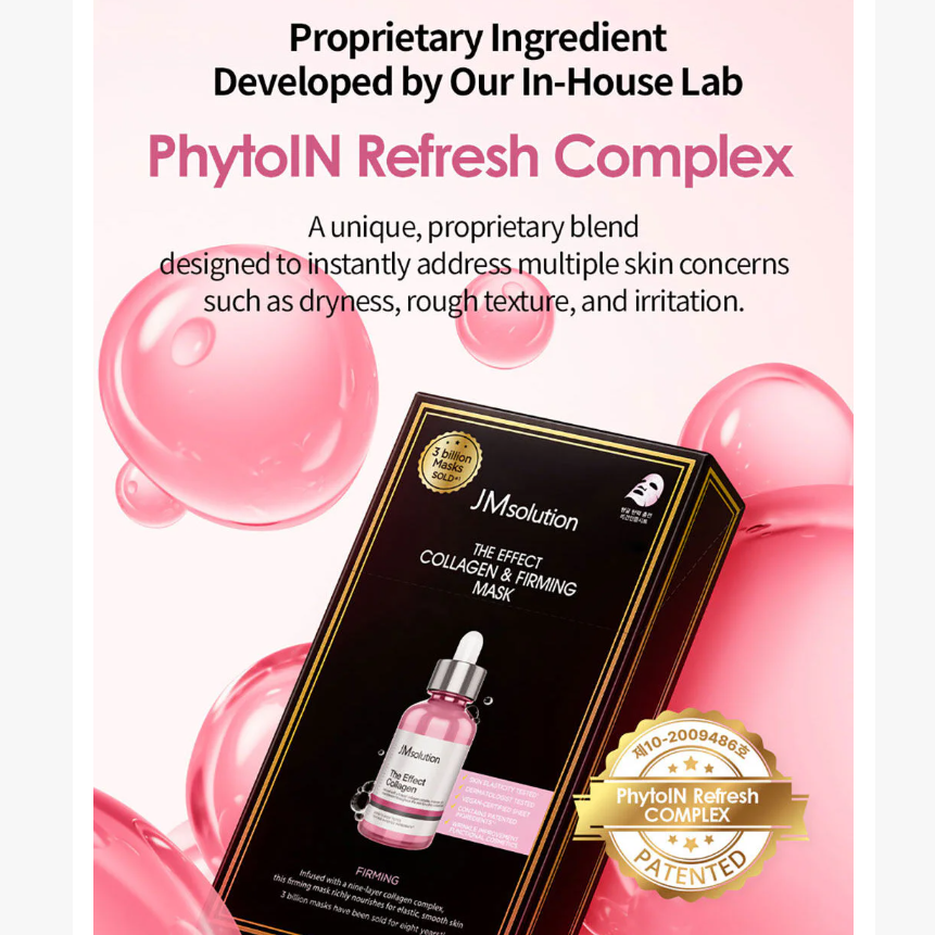 JM Solution - The Effect Collagen & Firming Mask 24ml. (Pack of 3)
