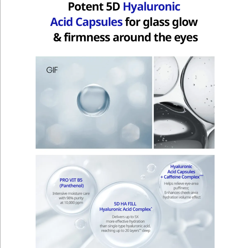 AHC - Pro Shot Hyaluro-Deep Volume 5 Capsule-Infused Eye Cream For Face 30ml.