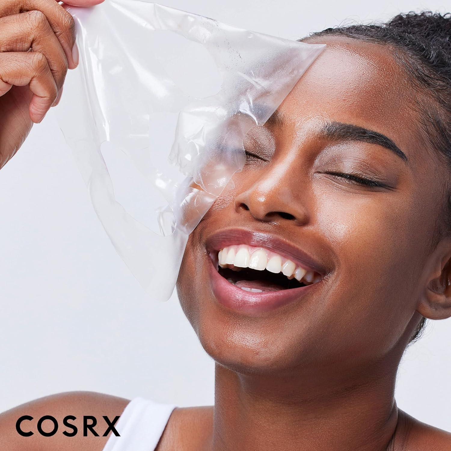 COSRX - Advanced Snail Mucin Glass Glow Hydrogel Mask with Snail Secretion Filtrate + Collagen, 1 Sheet (Pack of 3)