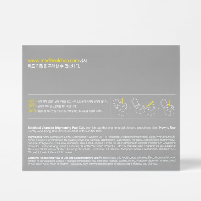 Mediheal - Vitamide Brightening Day & Night Pad 180ml. (100 Pads)