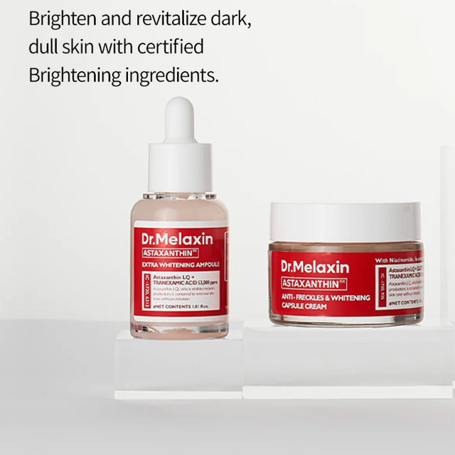 Dr.Melaxin - Astaxanthin Anti-Freckles & Whitening Capsule Cream with Niacinamide 50g.