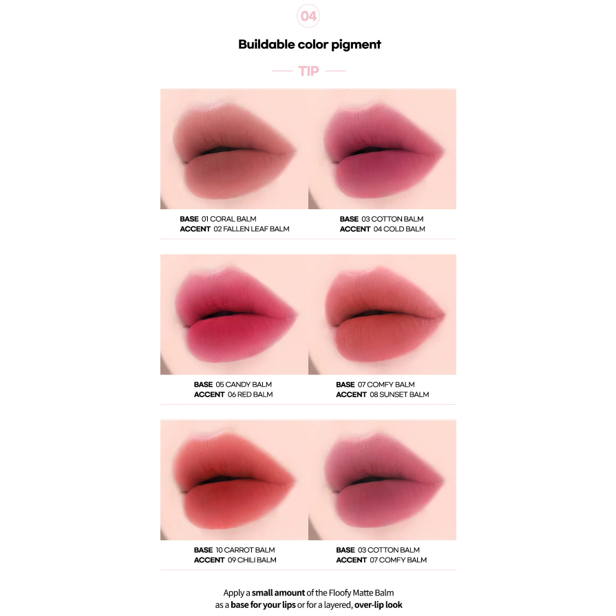 AOU - Floofy Matte Balm #06 Red Balm
