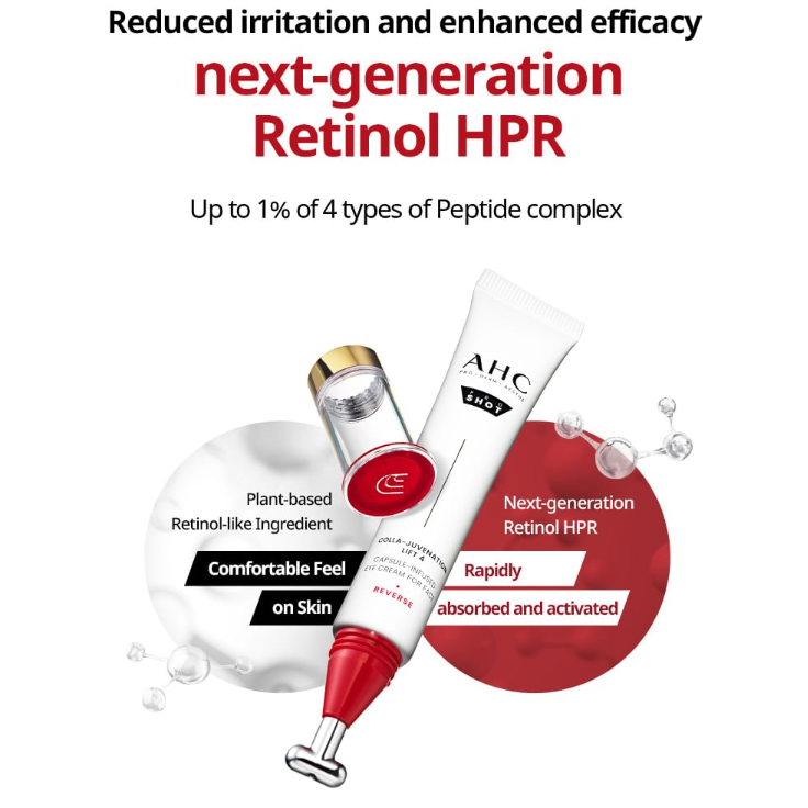 AHC - Pro Shot Colla-Juvenation Lift 4 Capsule-Infused Eye Cream For Face 30ml.