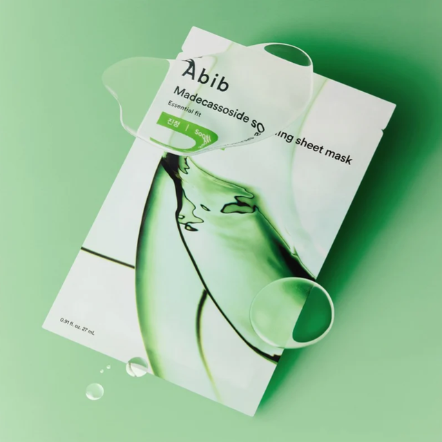 Abib - Essential Fit, Madecassoside Soothing Sheet Face Mask 27ml. (Pack of 3)