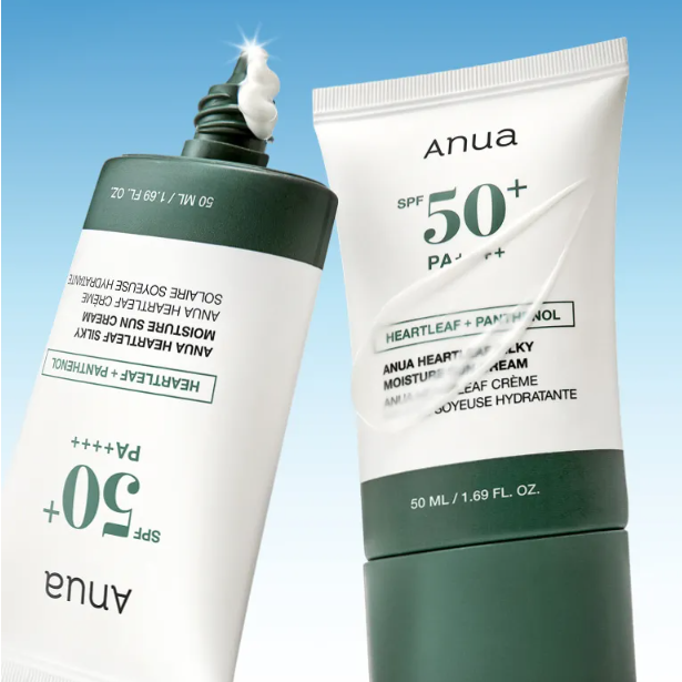 Anua - Heartleaf Silky Moisture Sun Cream SPF50+ PA++++ 50ml.