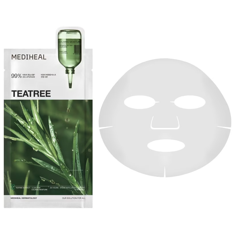 Mediheal - Teatree Essential Mask Calming Moisture 24ml. (Pack of 4)