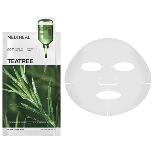 Mediheal - Teatree Essential Mask Calming Moisture 24ml. (Pack of 4)