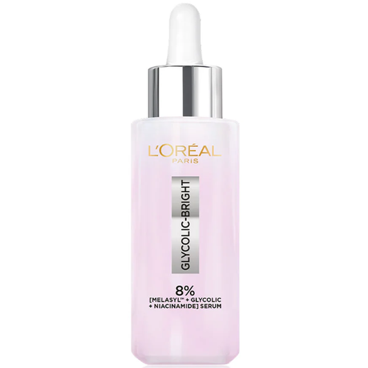 L'Oréal - Glycolic Bright Instant Glowing Serum 8x Melasyl + Glycolic + Niacinamide Serum 30ml.