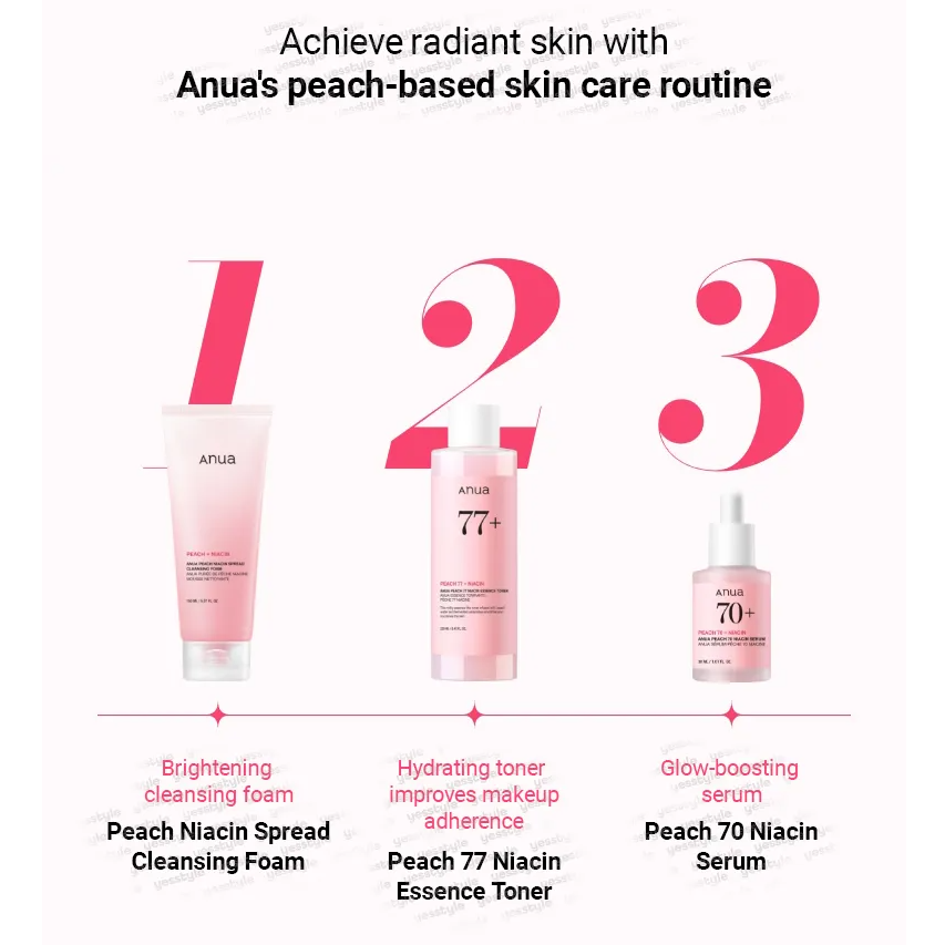 Anua - Peach Niacin Spread Cleansing Foam 150ml.
