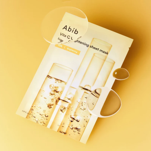Abib - Essential Fit, Vita C Brightening Sheet Face Mask 27ml. (Pack of 3)