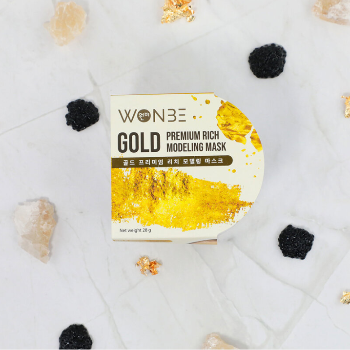 WONBE - Gold Premium Rich Modeling Mask 28g. (Pack of 3)