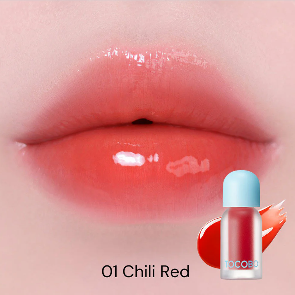 TOCOBO - Chill Red, Juicy Berry Plumping Lip Oil 4g.
