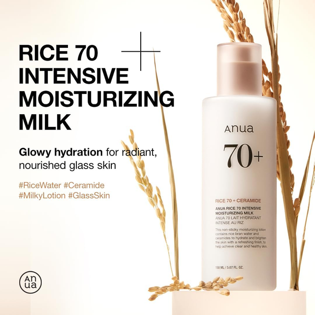 Anua - Rice 70 Intensive Moisturizing Milk 150ml.