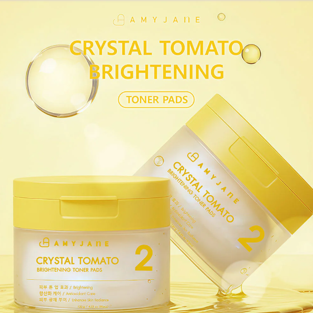 Amyjane - Crystal Tomato Brightening Toner Pads 12g. (10 pads)