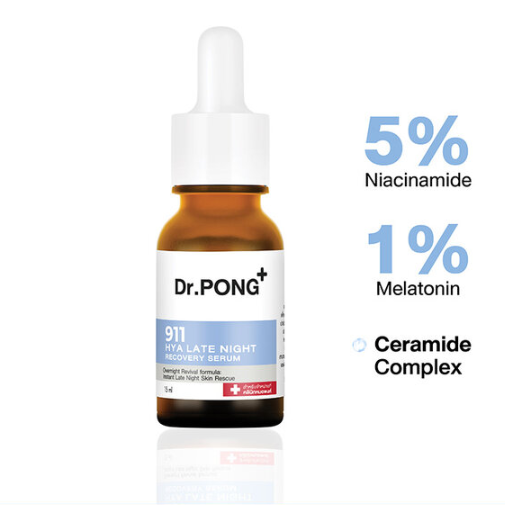 Dr.PONG - 911 Hya Late Night Recovery Serum 15ml.