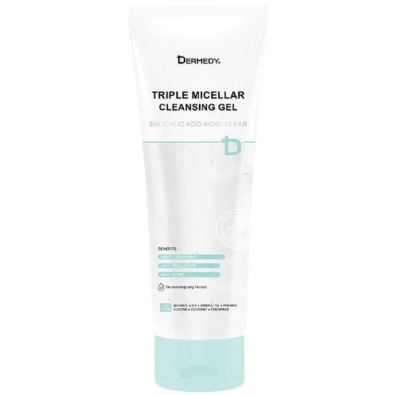 Dermedy - Triple Micellar Cleansing Gel Salicylic Acid Acne Clear 200g.