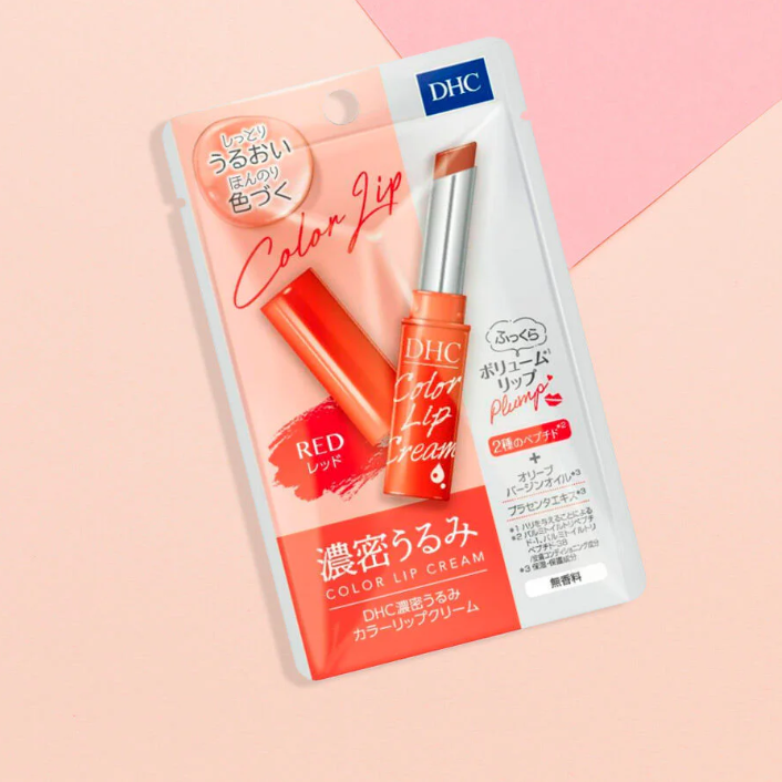 DHC - Deep Moisturizing Color Lip Cream #Red 1.5g.