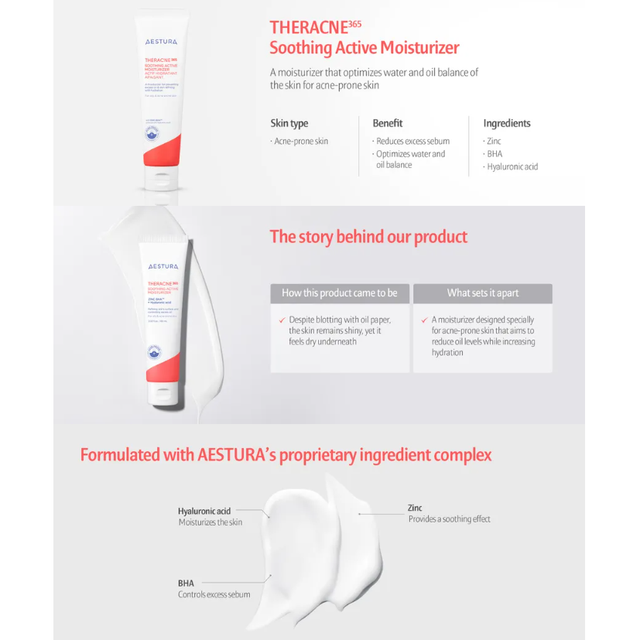 Aestura - Theracne 365 Soothing Active Moisturizer 60ml.