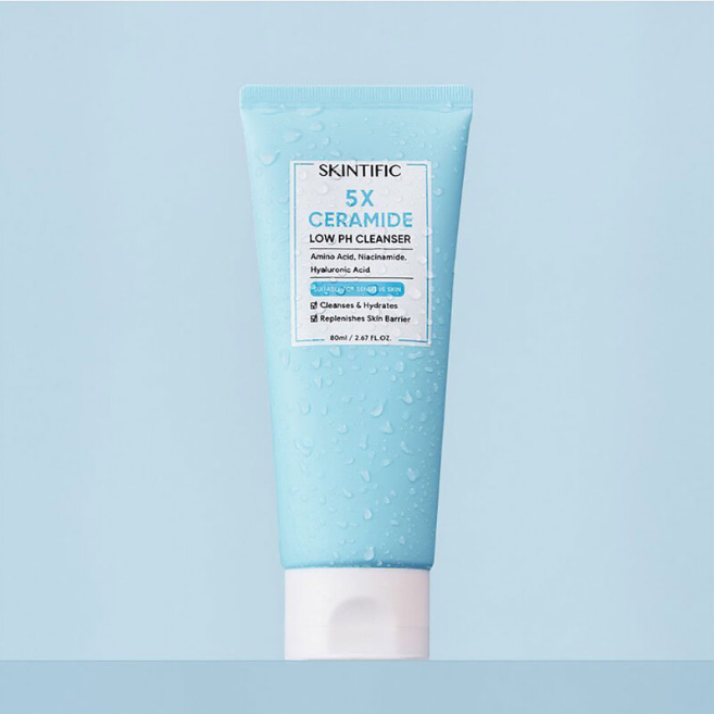 Skintific - 5X Ceramide Low pH Cleanser 80ml.