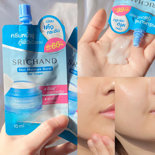 Srichand - Skin Moisture Burst Gel Cream 10ml. (Pack of 6)