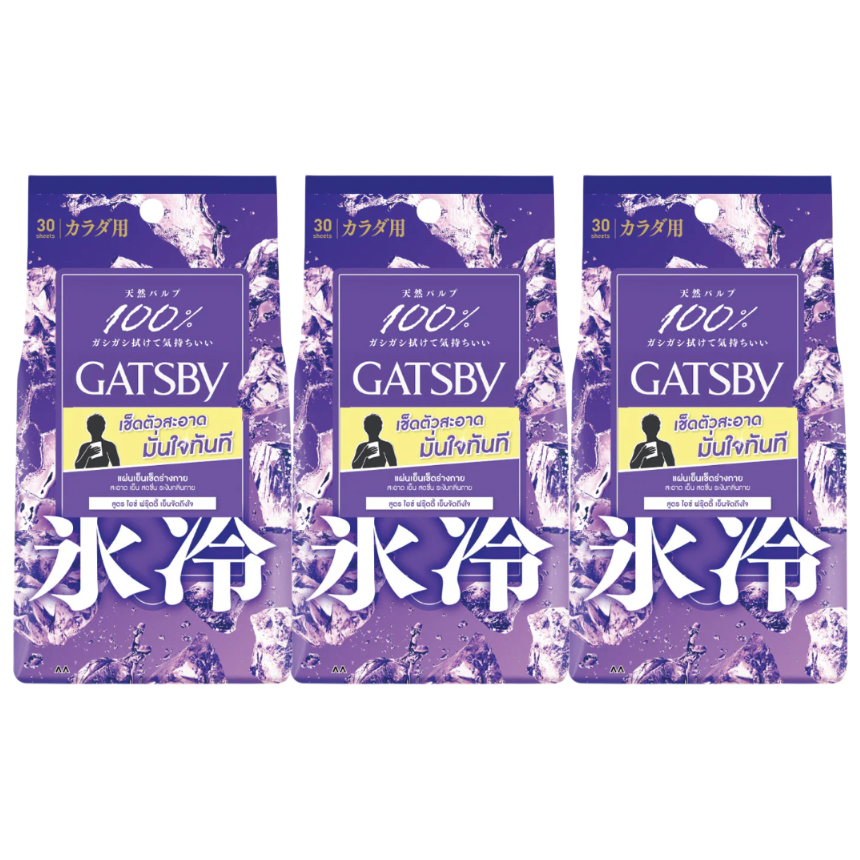 Gatsby - Ice-Type Body Wipes Ice Fruity 30 Sheets (Pack of 3)