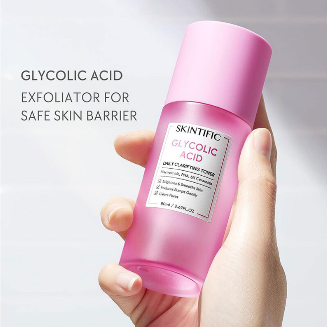 Skintific - Glycolic Acid Daily Clarifying Toner 80ml.