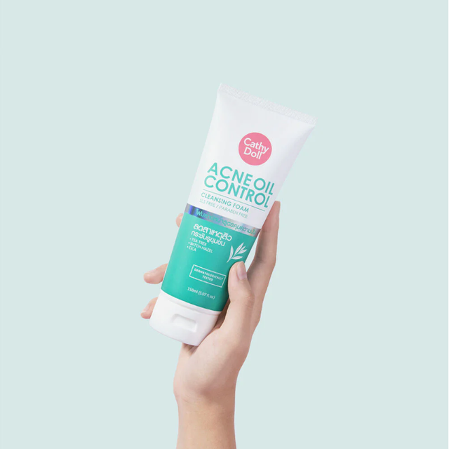Cathy Doll - Acne Oil Control Cleansing Foam (SLS Free, Paraben Free) 150ml.