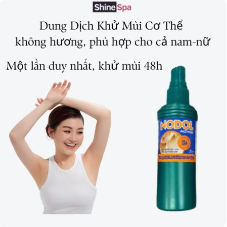 Lana - Nodol Active Dung Dịch Khử Mùi Cơ Thể Deodorant Spray 80ml.