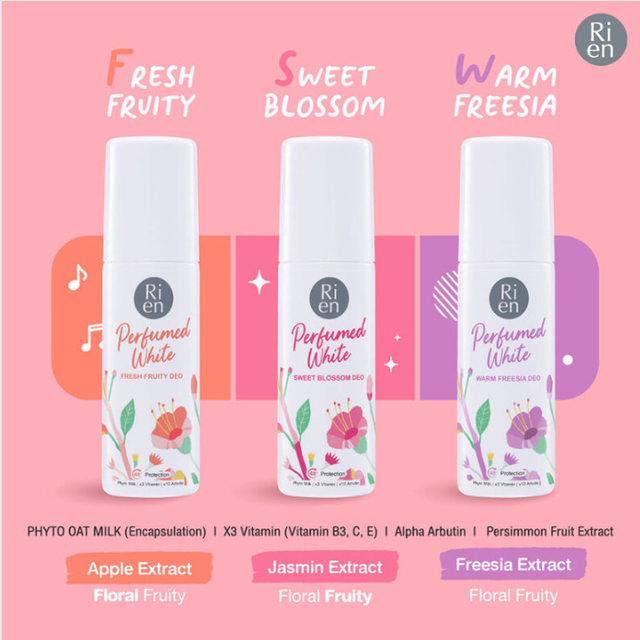 Ri en - Perfumed White Warm Freesia Deo 60ml.