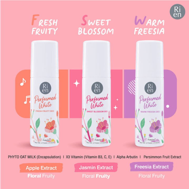 Ri en - Perfumed White Warm Freesia Deo 60ml.