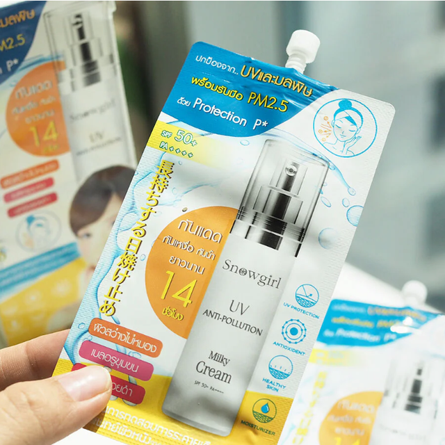 Snowgirl - Anti-Pollution Milky Cream 9g. (Pack of 6)