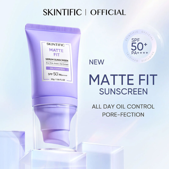 Skintific - Matte Fit Serum Sunscreen SPF50+ PA++++ 50g.
