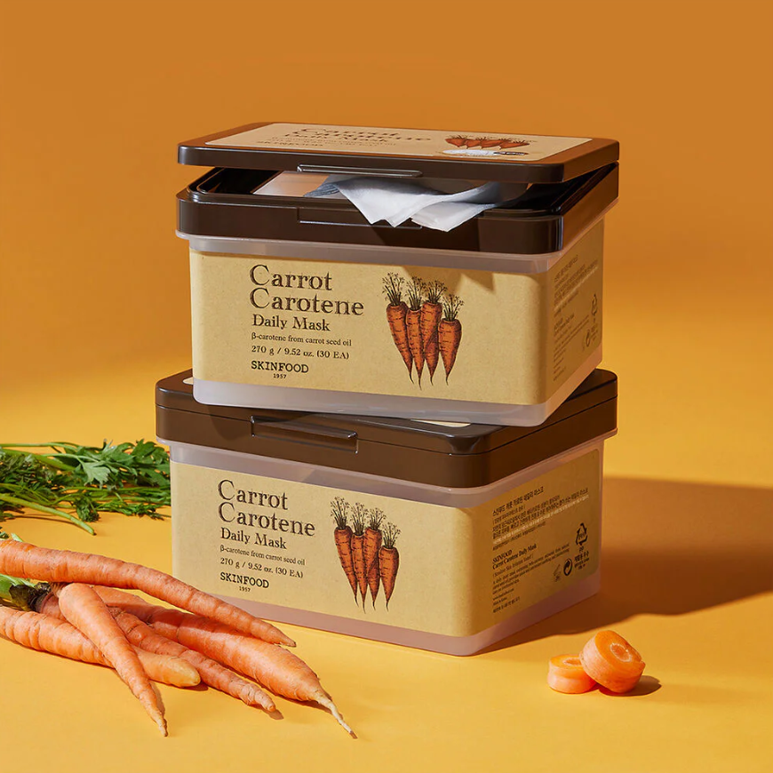 Skinfood - Carrot Carotene Daily Mask 270g. (30 Sheets)