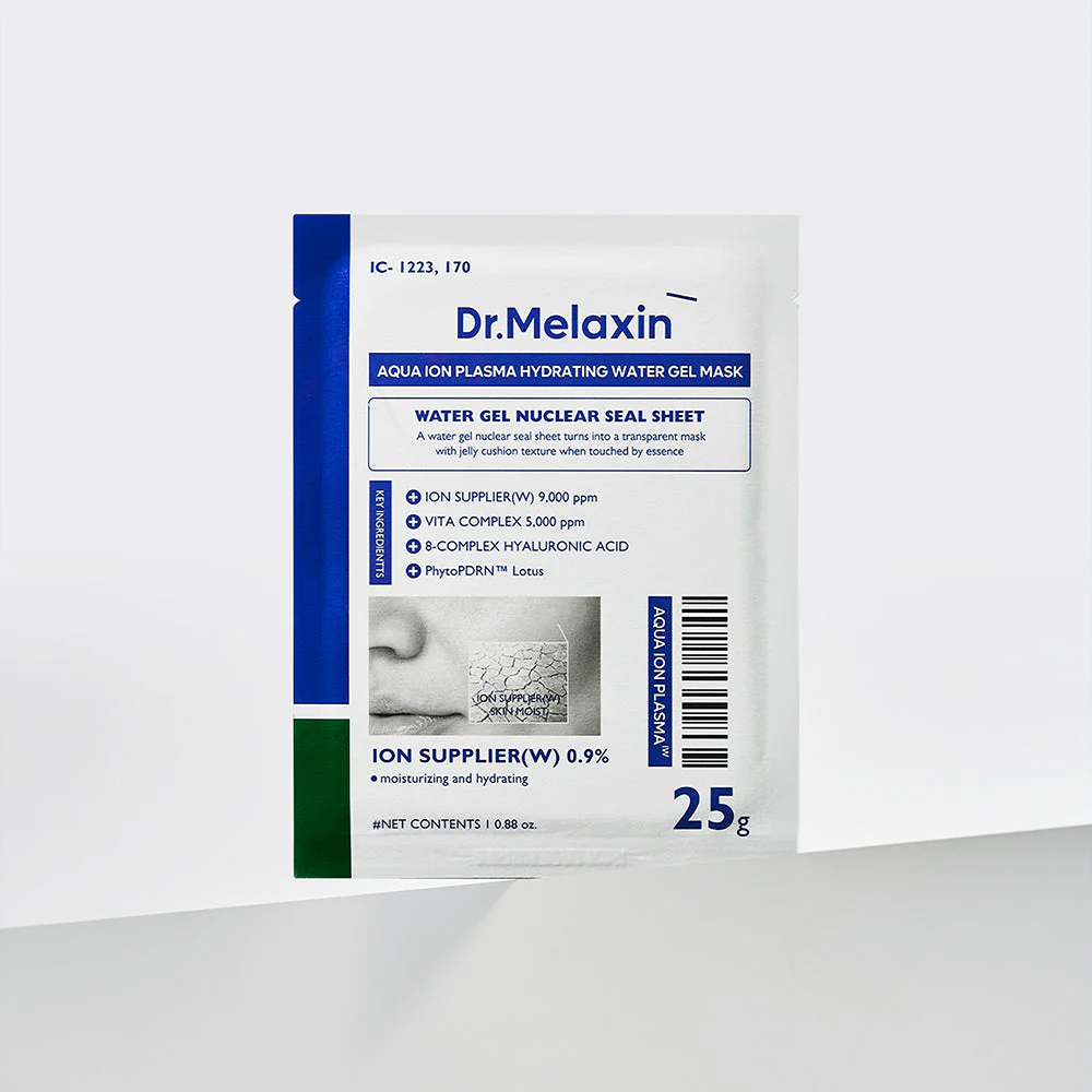 Dr.Melaxin - Aqua Ion Plasma Hydrating Water Gel Mask (5 Sheets)