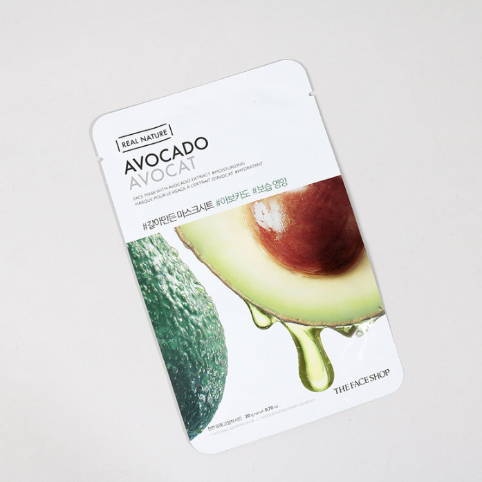 The Face Shop - Real Nature Avocado Face Mask 20g. (Pack of 6)