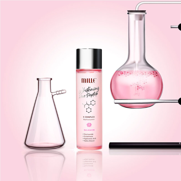 Mille - Whitening Rose Peptide 9 Complex Balancer 130ml.