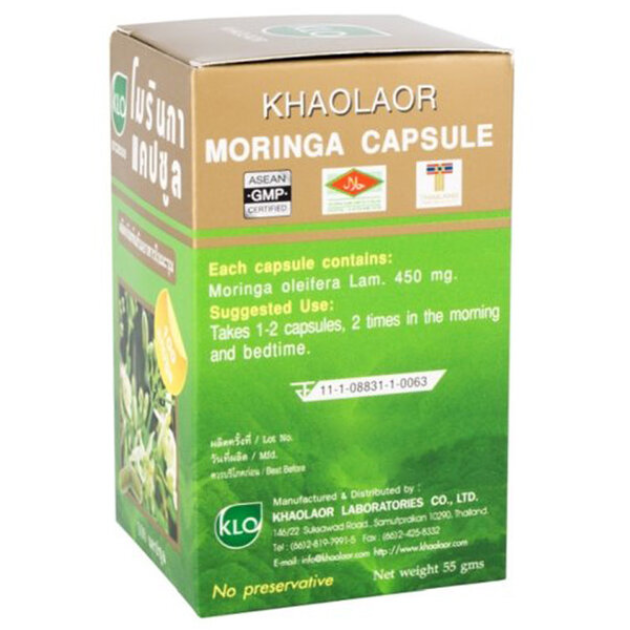 Khaolaor - Moringa 100 Capsules