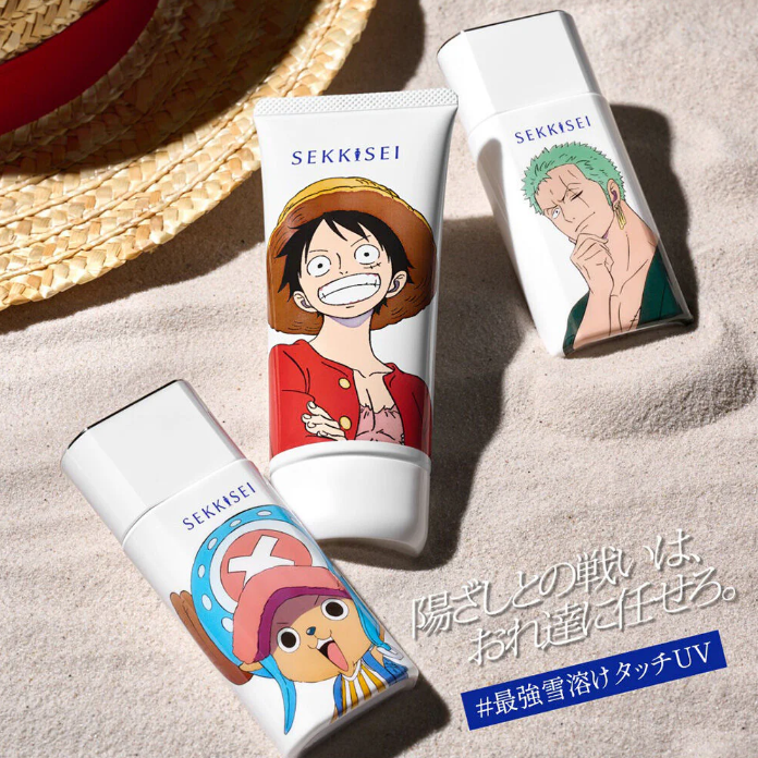 KOSE - Sekkisei Skincare UV Defense Essence Gel SPF50+ PA++++ Limited Luffy Design 90g.