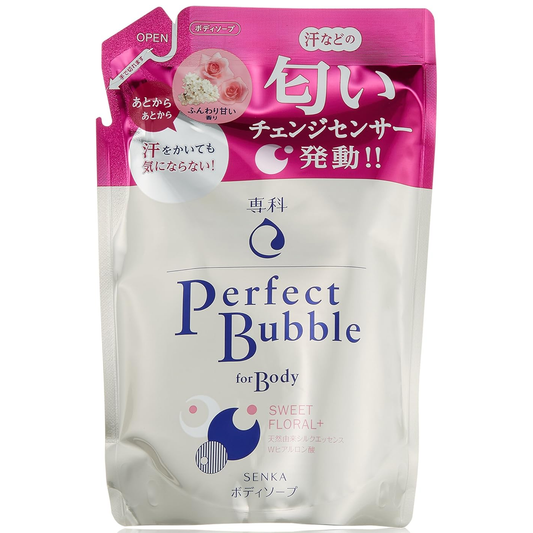 Senka - Perfect Bubble For Body Sweet Floral+ Refill 350ml.