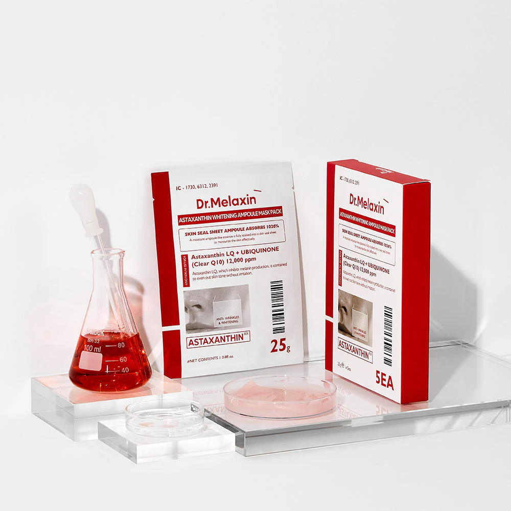 Dr.Melaxin - Astaxanthin Whitening Ampoule Mask Pack (5 Sheets)