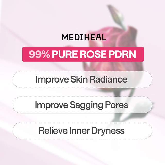 Mediheal - Rose PDRN Essential Mask Healthy Glow 24ml. (Pack of 4)