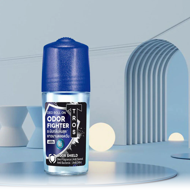 TROS - Blue Deo Roll On Odor Fighter 45ml. (Pack of 3)
