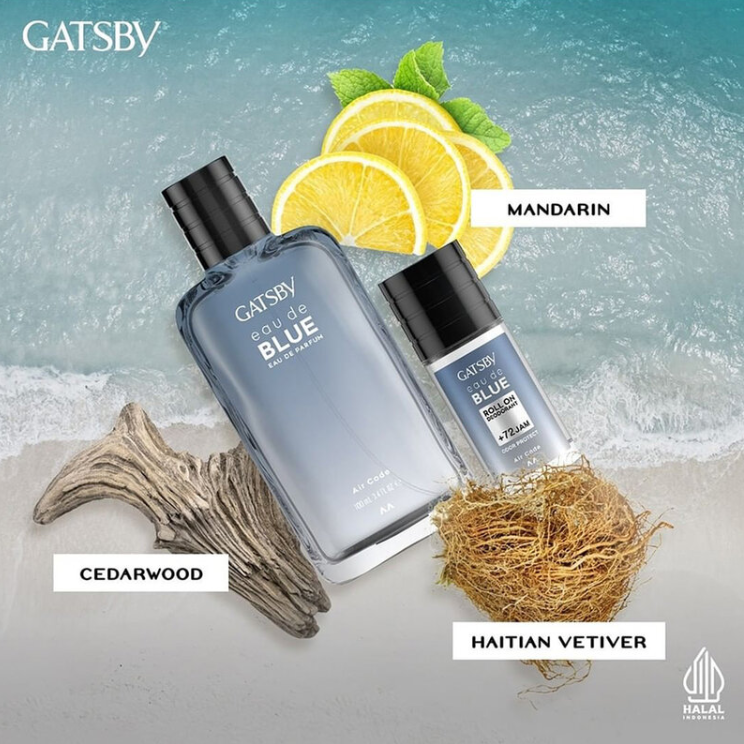 GATSBY - Eau De Blue Roll On Air 50ml.