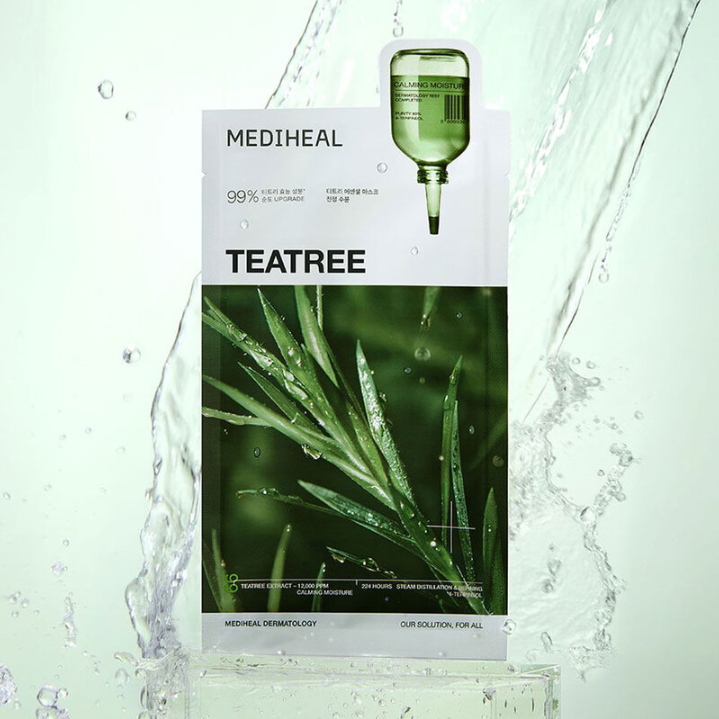 Mediheal - Teatree Essential Mask Calming Moisture 24ml. (Pack of 4)