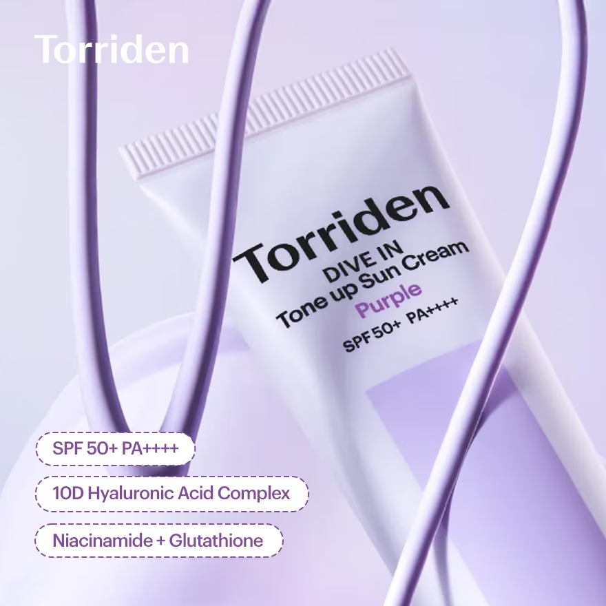 Torriden - Dive In Tone Up Sun Cream Purple SPF50+ PA++++ 60ml.