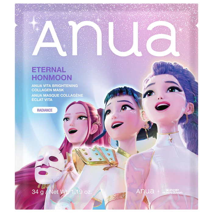 Anua - Kpop Demon Hunters Vita Brightening Collagen Mask 34g. (Pack of 6)