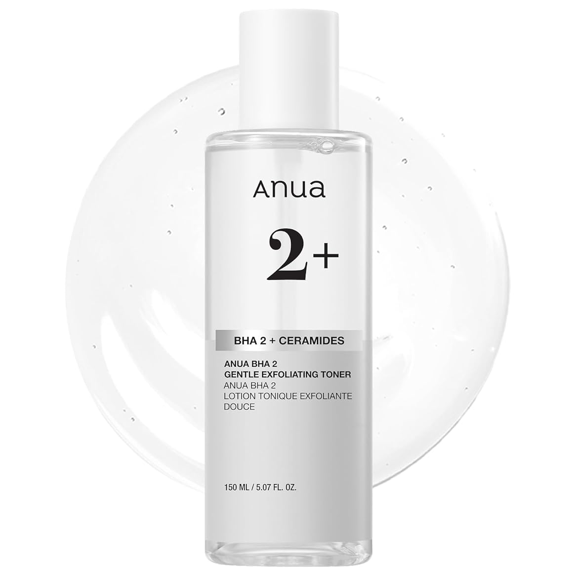 Anua - 2+ BHA 2 + Ceramides Gentle Exfoliating Toner 150ml.