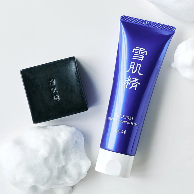KOSE - Bundle: 1x Sekkisei Clear Brightening Mask 76ml. + 1x White Washing Foam 130g.
